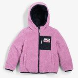 Viking Play Reversible Pile Jacket Vendbar Børnejakke - Lavender