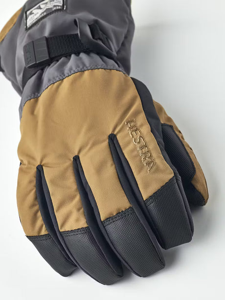 Hestra Gauntlet Sr 5-finger Skihandsker - Sand/Graphite -