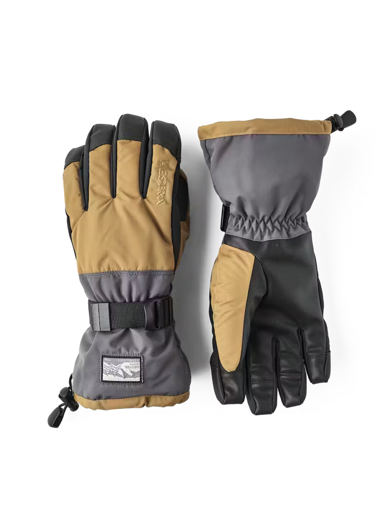 Hestra Gauntlet Sr 5-finger Skihandsker - Sand/Graphite - Sand Graphite