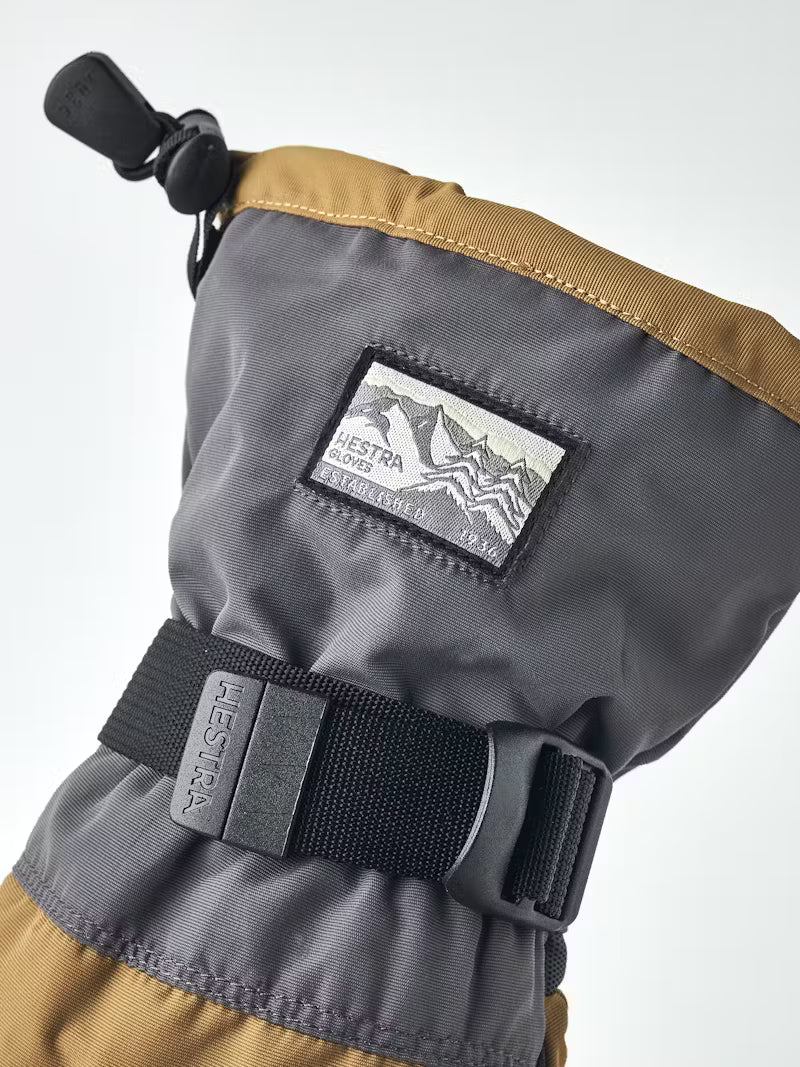 Hestra Gauntlet Sr 5-finger Skihandsker - Sand/Graphite -