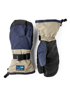 Hestra Gauntlet Sr 3-finger Skihandsker Dame / Herre - Dark navy / Beige - Dark navy Beige