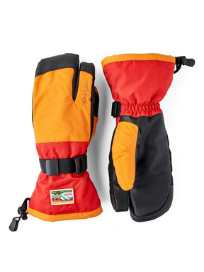 Hestra Gauntlet Sr 3-finger Skihandsker Dame / Herre - Orange / Light red - Orange Light red