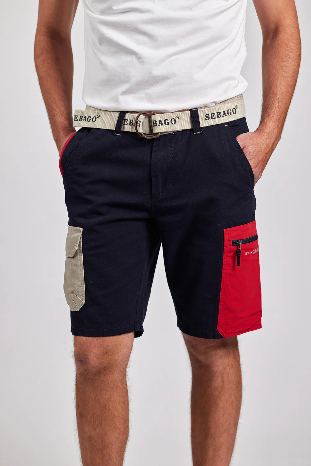 Sebago Red Pocket Shorts Herre - Navy