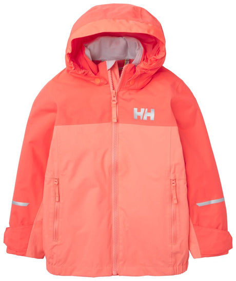 Helly Hansen Kids' Shelter Outdoor Jacket 2.0 Regnjakke Børn - Peach Echo 104 cm 4 år