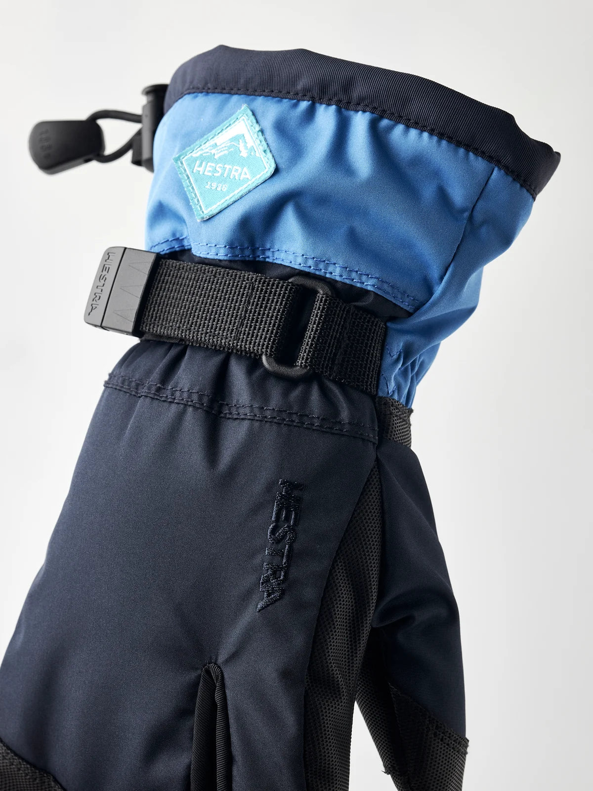 Hestra Gauntlet CZone Jr. 3-finger Skihandsker Børn - Dark navy & Sky blue