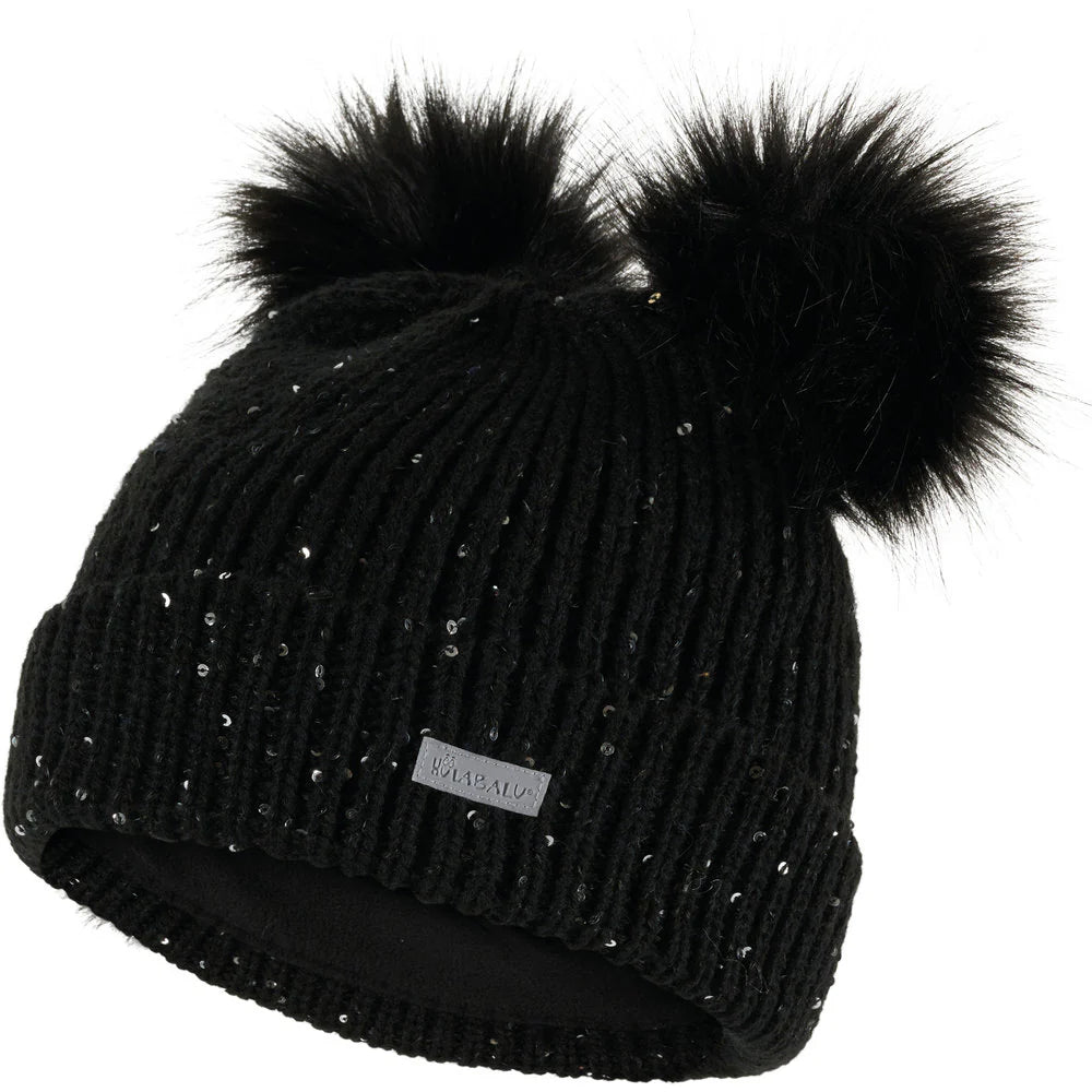 Hulabalu Lucca Strikhue Børn - Black