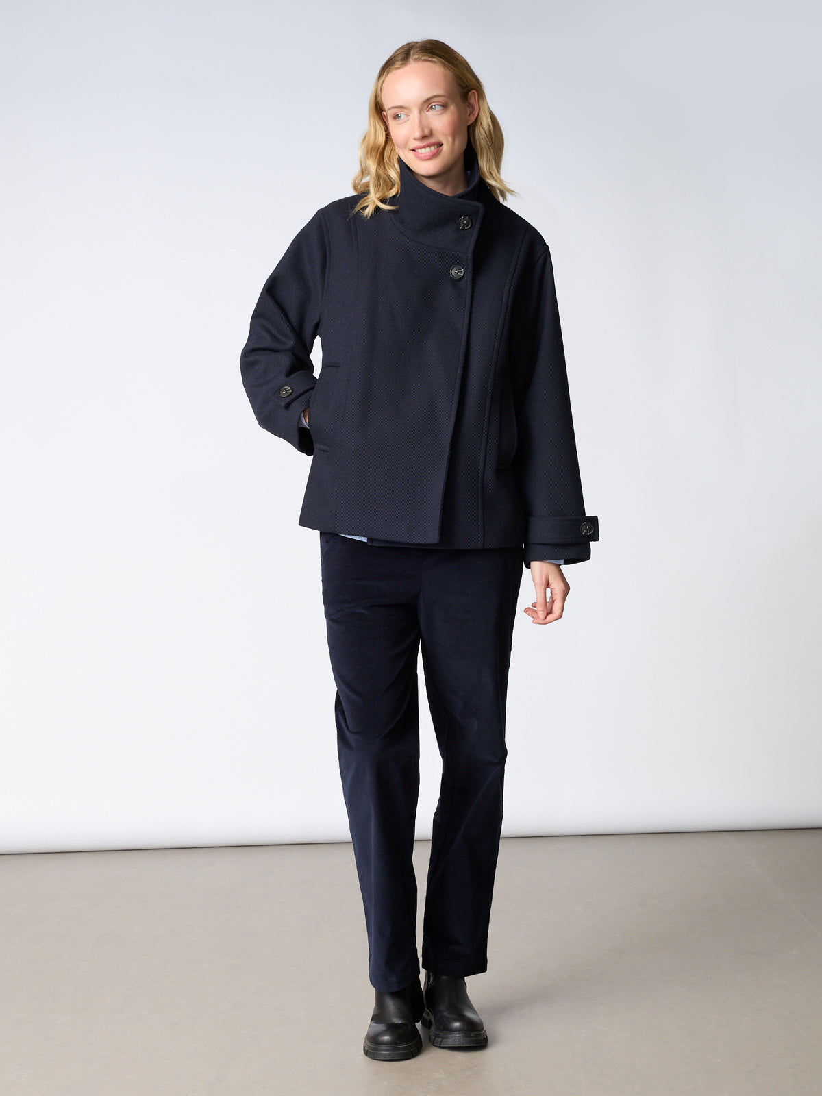 Redgreen Sitta Solid Damejakke - Navy