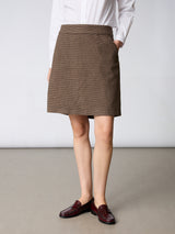 Redgreen Noma Nederdel - Dark Brown Check