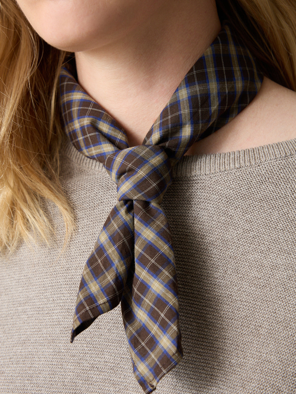 Redgreen Robbie Scarf - Navy Check