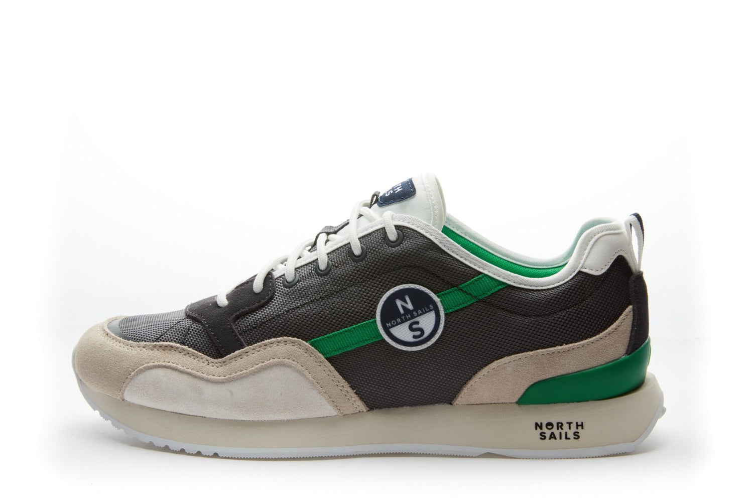 North Sails Horizon Jet Sneakers Herre - Gray-Beige-Green - Gray-Beige-Green