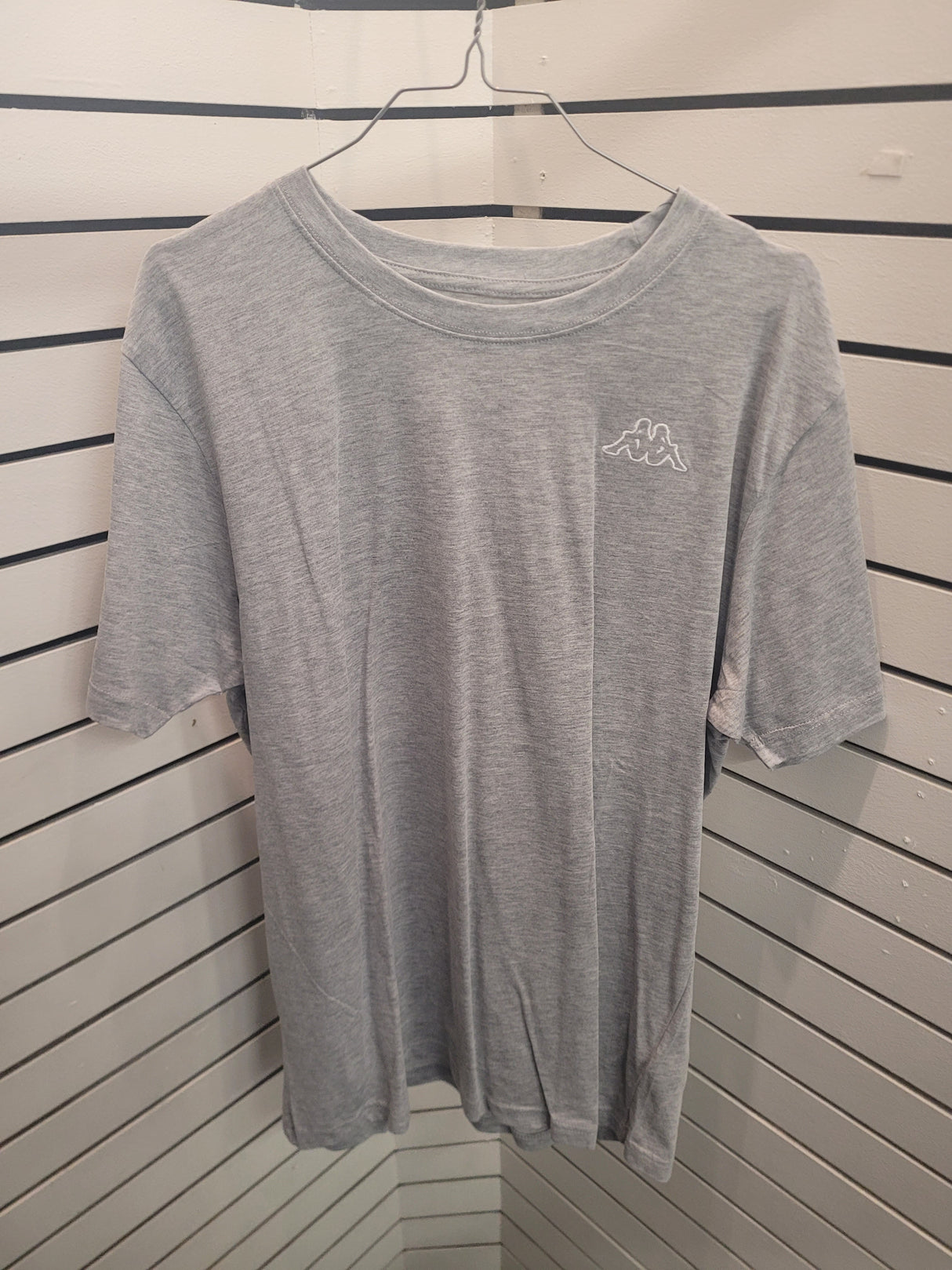 Kappa Logo Cafers T-shirt Herre - Grey Md Mel -