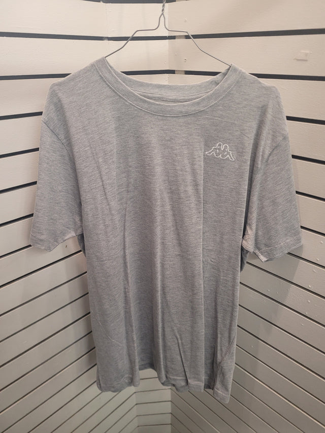 Kappa Logo Cafers T-shirt Herre - Grey Md Mel -