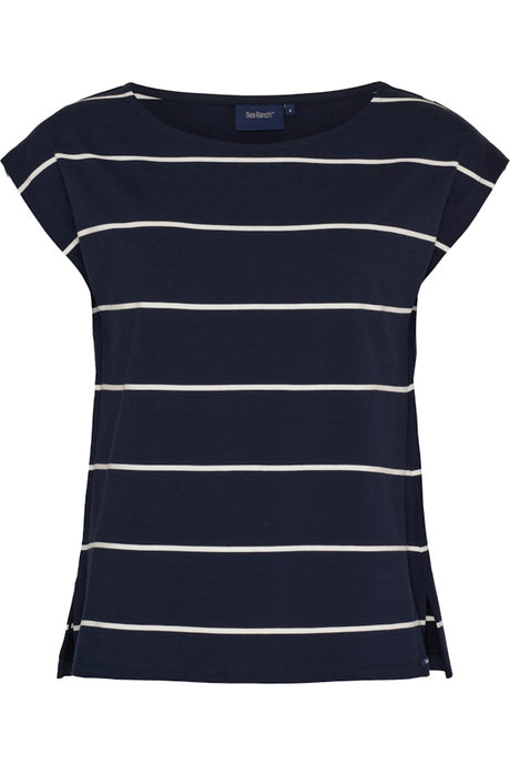 Sea Ranch Nikita T-shirt Dame - Dark Navy / Pearl - Dark Navy Pearl