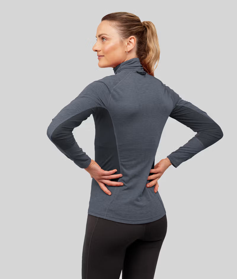 Johaug Aerial Wool Mix Half Zip Top 2.0 - Ink