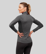 Johaug Aerial Wool Mix Half Zip Top 2.0 - True Black