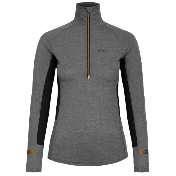 Johaug Aerial Wool Mix Half Zip Top 2.0 - True Black