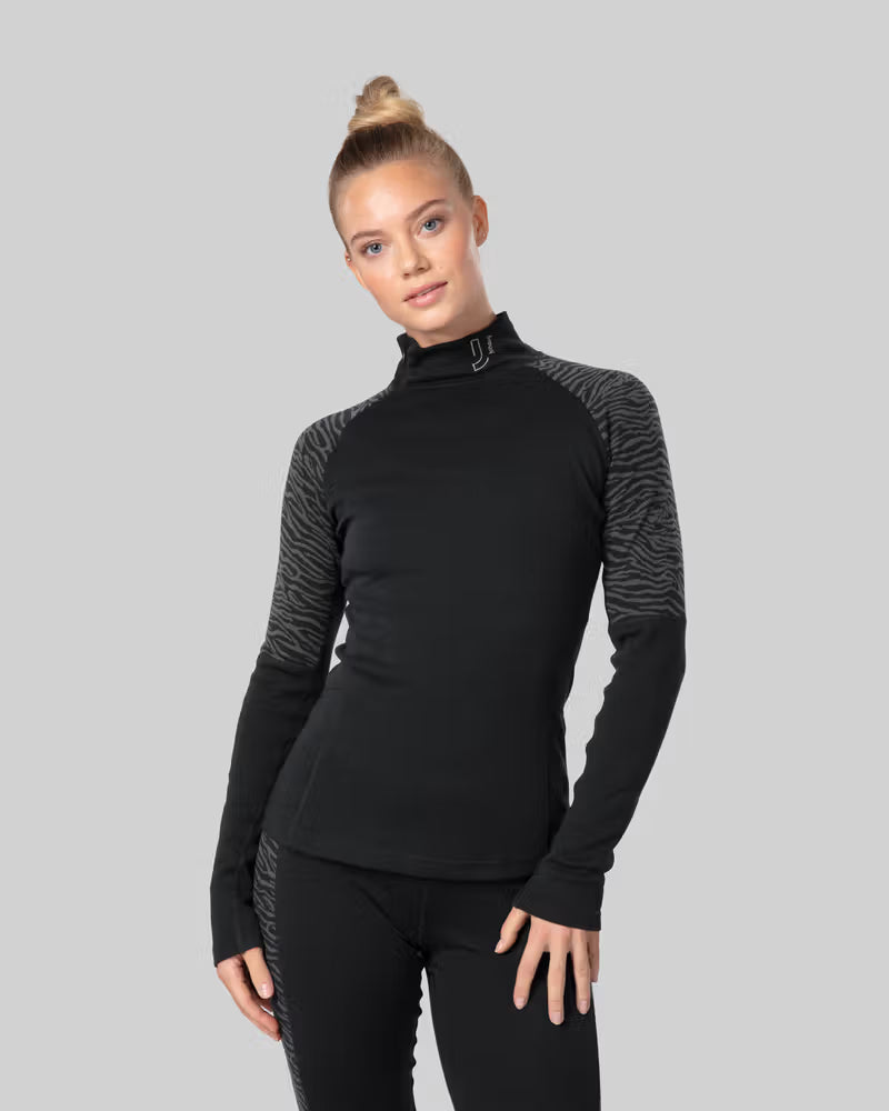 Johaug Elevate Wool Half Zip - True Black