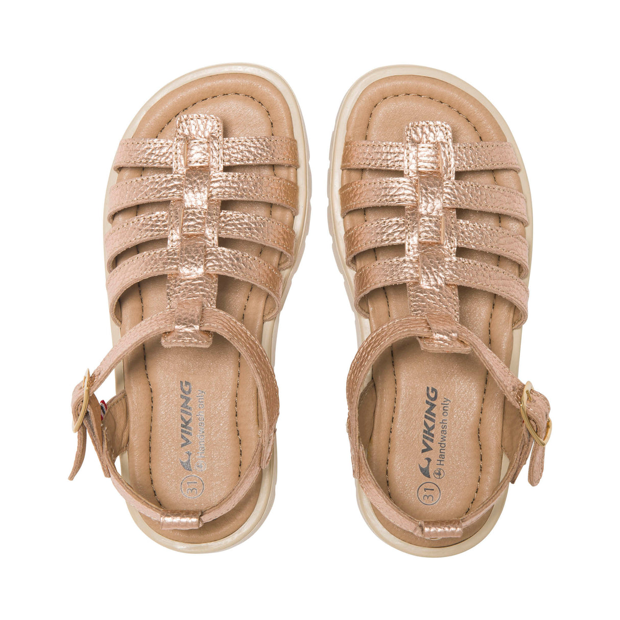 Viking Alm Sandal 1V Børnesandaler - Gold