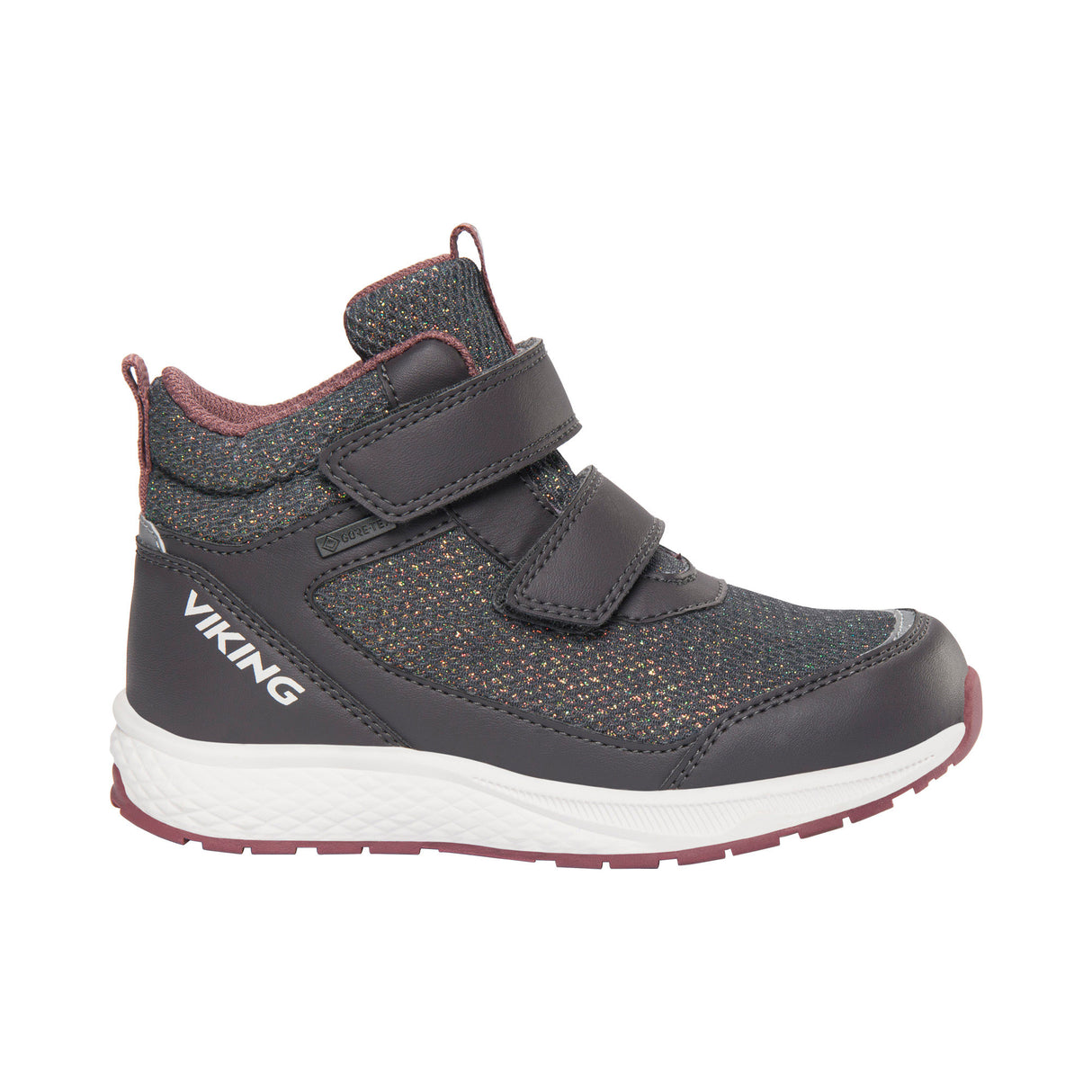 Viking Bouncy Glitter Mid GTX 2V Børnesko - Charcoal
