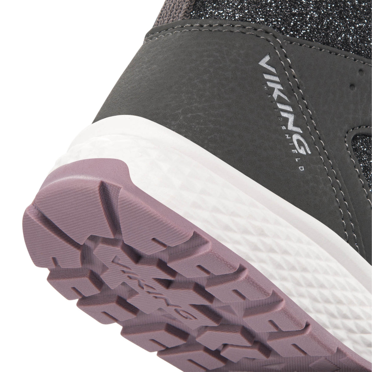 Viking Equip Warm WP 2V Vinterstøvler Børn - Charcoal/Dusty Pink -