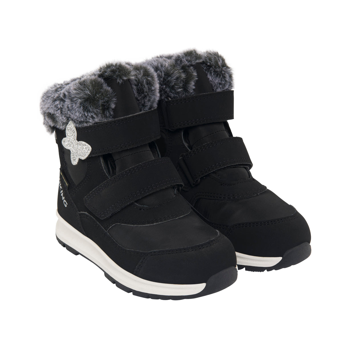 Viking Belle Butterfly Warm GTX 2V Børnestøvler - Black -