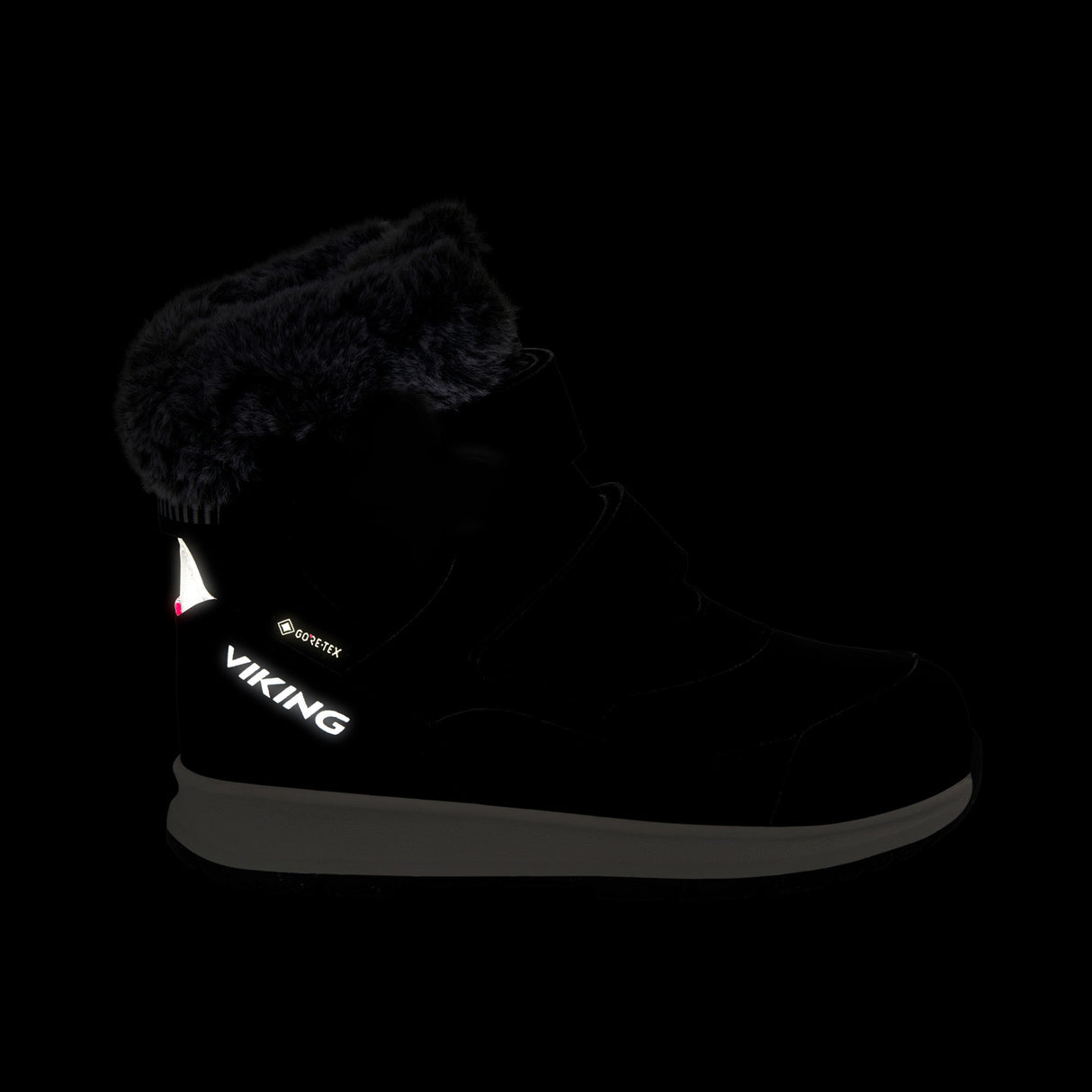 Viking Belle Butterfly Warm GTX 2V Børnestøvler - Dark Pink -