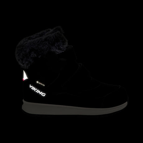 Viking Belle Butterfly Warm GTX 2V Børnestøvler - Dark Pink -