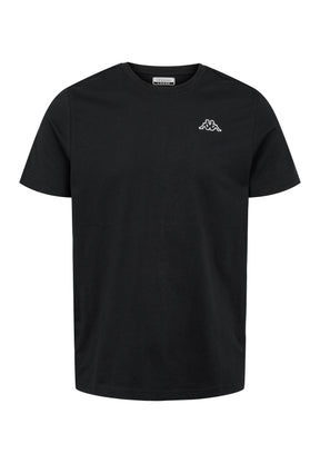 Kappa Logo Cafers T-shirt Herre - Black - Black