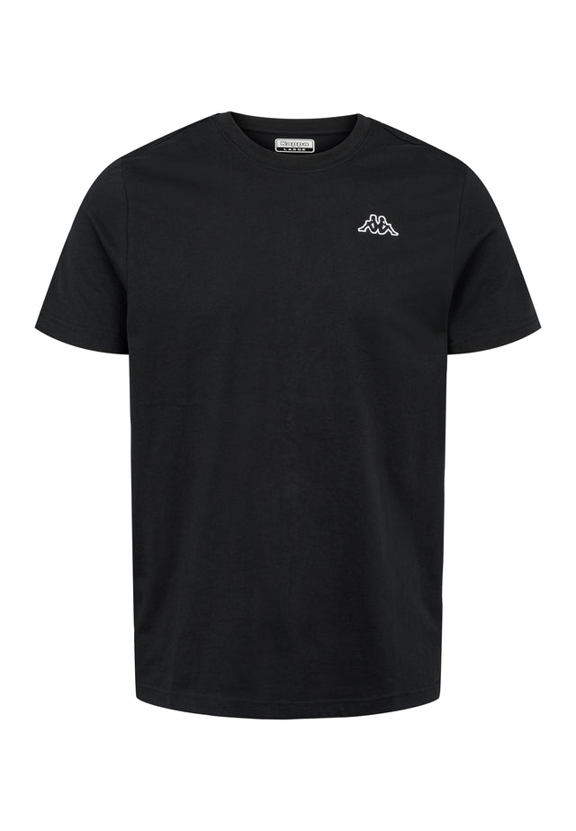 Kappa Logo Cafers T-shirt Herre - Black - Black