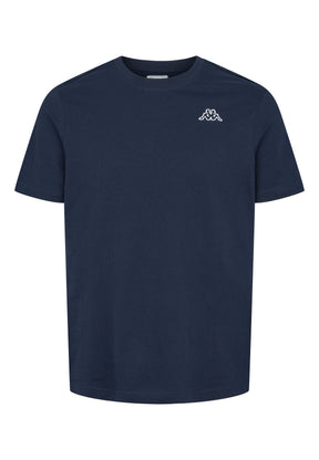 Kappa Logo Cafers T-shirt Herre - Blue Marine - Blue Marine