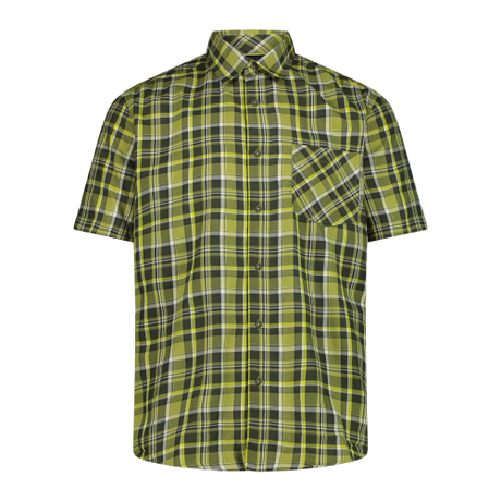 CMP Man Shirt Kortærmet Skjorte Herre - 52ZN Oilgreen-Moss-Zolfo