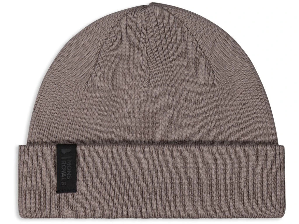 Mons Royale McFish Beanie Hue Dame / Herre - Walnut One-size