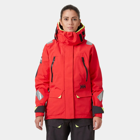 Helly Hansen Women's Skagen Offshore Sailing Jacket Sejlerjakke Dame - Alert Red - Alert Red