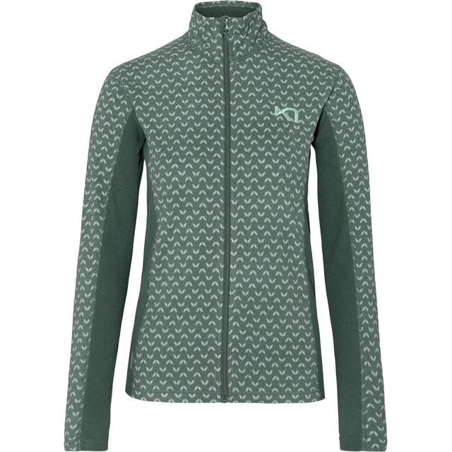 Kari Traa Lus Fleecetrøje Dame - Murk Green - Murk Green