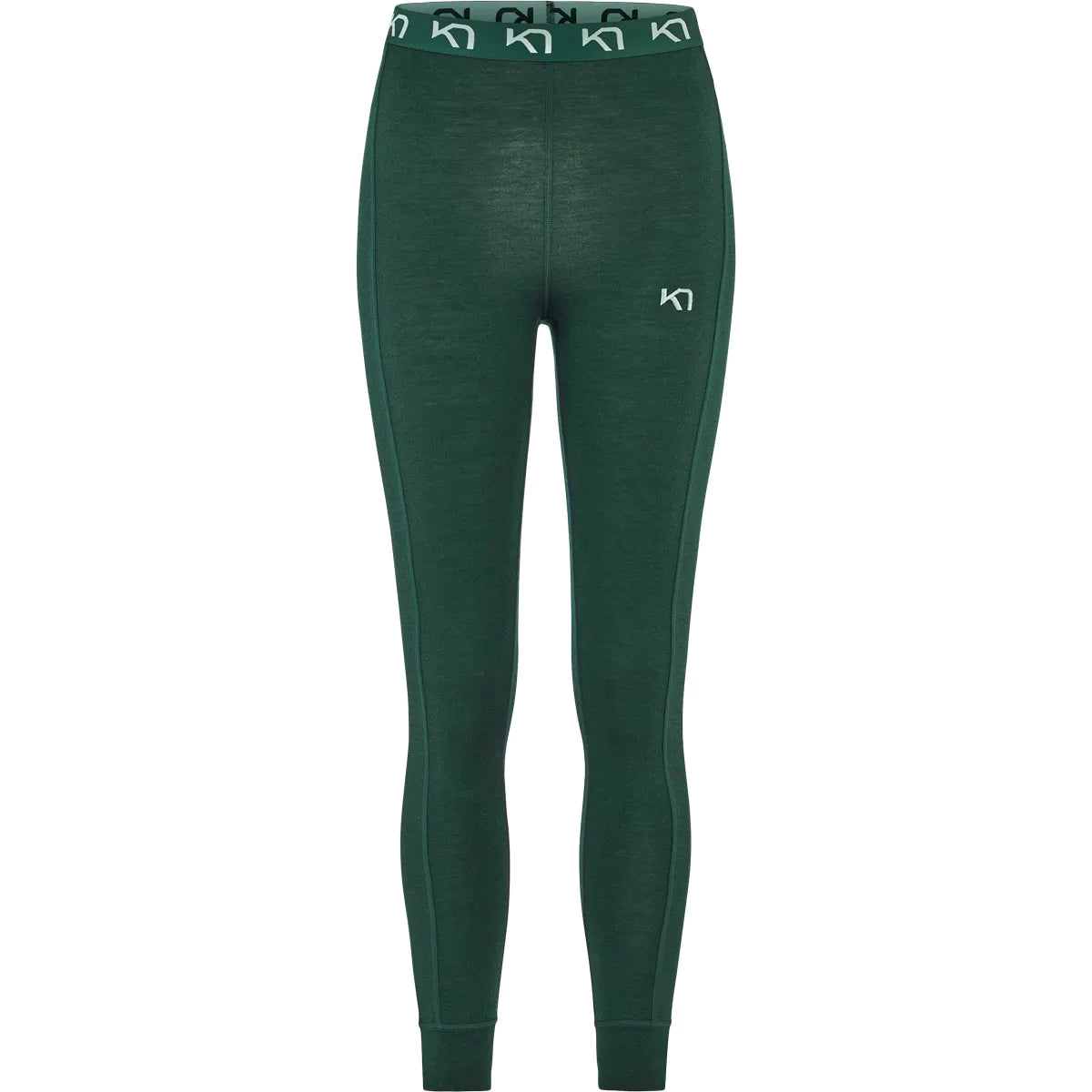 Kari Traa Klara High Waist Pant Højtaljede Skiunderbukser Dame - Pine Green