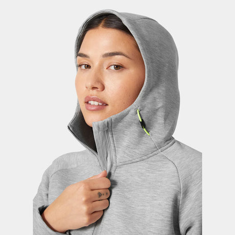 Helly Hansen Women's HP Ocean 2.0 Full-Zip Sailing Jacket Sejlerjakke Dame - Grey Melange -