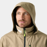 Helly Hansen Men's Crew Hooded Sailing Jacket 2.0 Sejlerjakke Herre - Pebble -