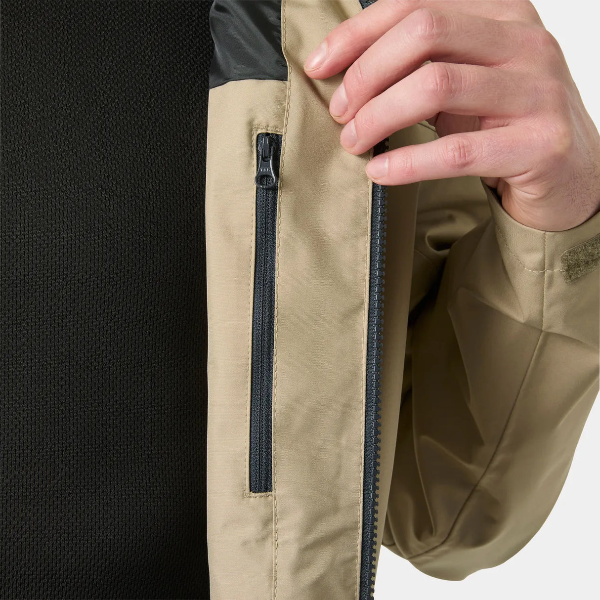 Helly Hansen Men's Crew Hooded Sailing Jacket 2.0 Sejlerjakke Herre - Pebble -
