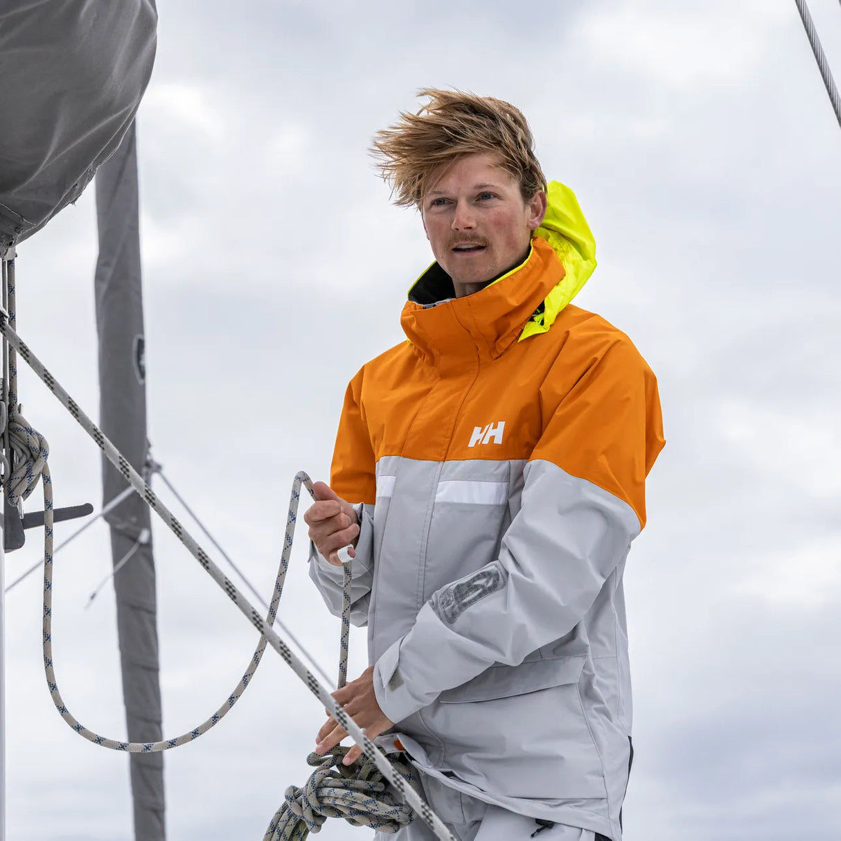 Helly Hansen Men's Pier 4.0 Jacket Sejlerjakke Herre - Ignite Orange -