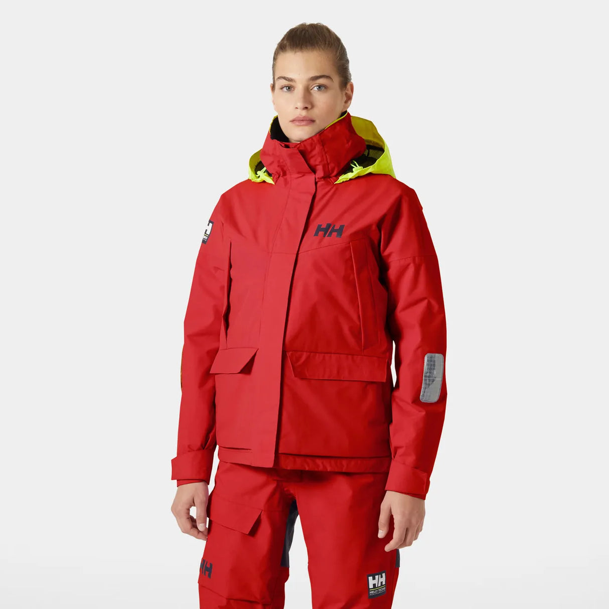Helly Hansen Women's Pier 4.0 Sejlersæt Dame - Alert Red / Navy -