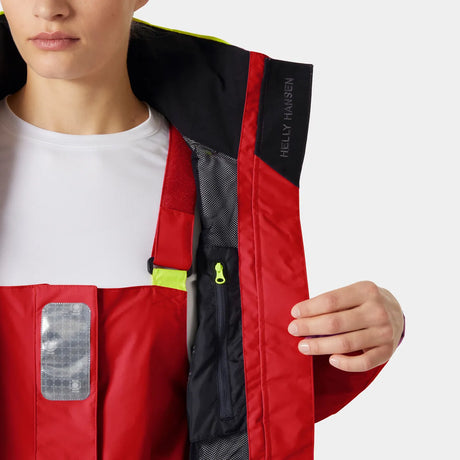 Helly Hansen Women's Pier 4.0 Sejlersæt Dame - Alert Red / Navy -