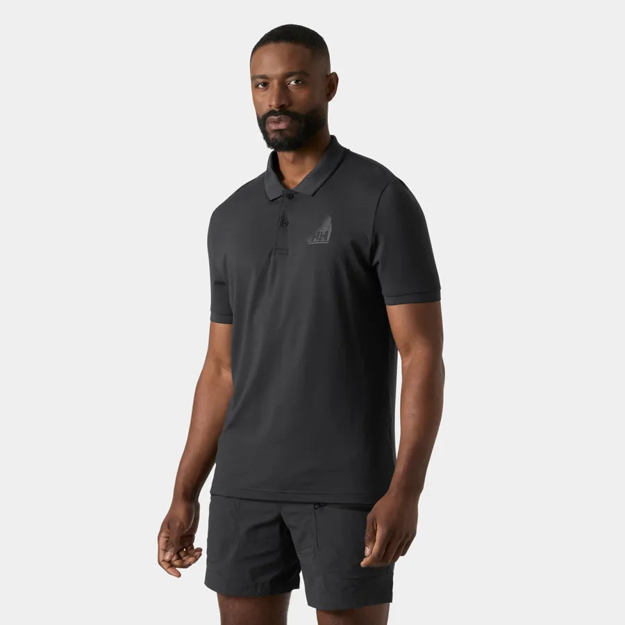 Helly Hansen Men's HP Figari Polo T-shirt Herre - Ebony
