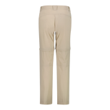 CMP Women's zip-off stretch trousers with Cargo Pockets Vandrebukser Dame - Cream -