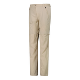 CMP Women's zip-off stretch trousers with Cargo Pockets Vandrebukser Dame - Cream -