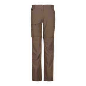 CMP Women's zip-off stretch trousers with Cargo Pockets Vandrebukser Dame - Toffee - Toffee