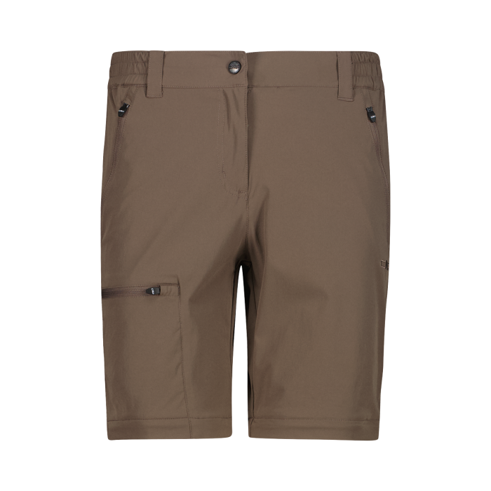 CMP Women's zip-off stretch trousers with Cargo Pockets Vandrebukser Dame - Toffee -