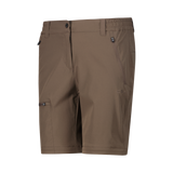 CMP Women's zip-off stretch trousers with Cargo Pockets Vandrebukser Dame - Toffee -