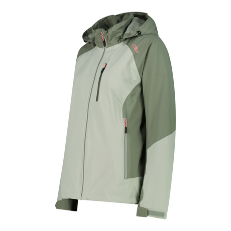 CMP Women's Waterproof Ripstop Jacket Regnjakke Dame - Pistacchio -