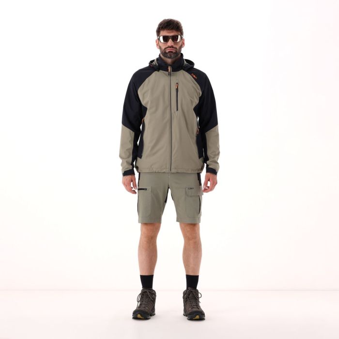 CMP Men's Ripstop Waterproof Jacket Regnjakke Herre - Sage-Pine -