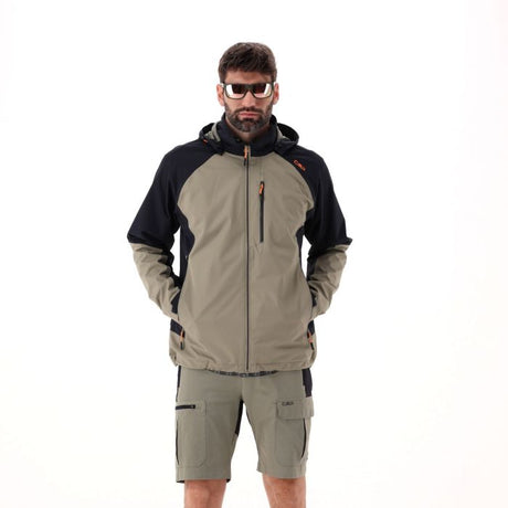CMP Men's Ripstop Waterproof Jacket Regnjakke Herre - Sage-Pine -